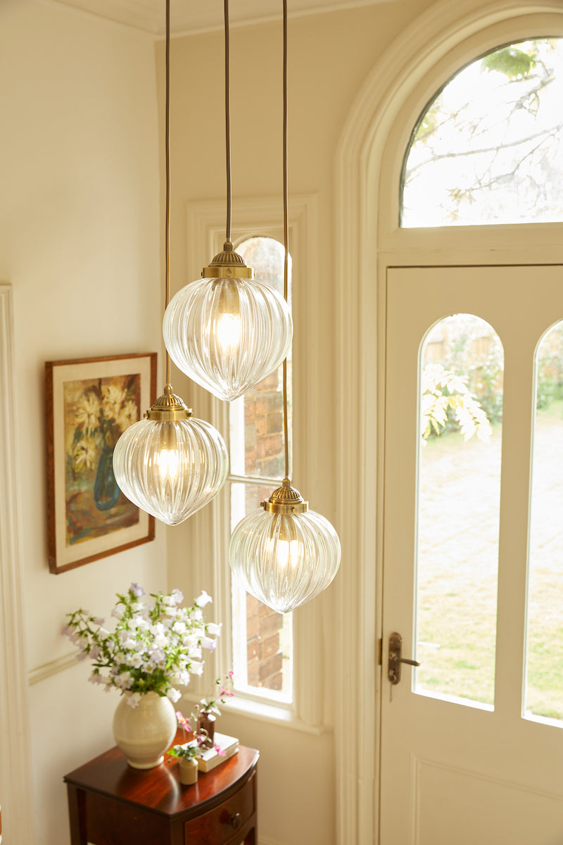 Laura Ashley Whitham 3 Light Cluster Pendant