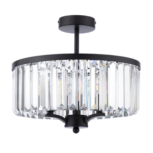 Laura Ashley LA3756610-Q Elkwood 3 Light Semi Flush