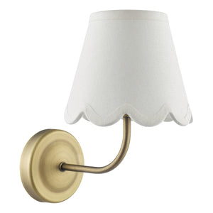 DAR Nerita Ivory Linen Tapered Drum Shade