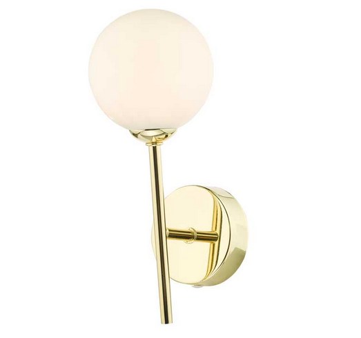 Picasso Wall Light Polished Gold Opal Glass PICWGD/GALG02