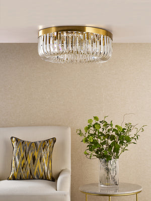DAR Sigourney 6 Light Flush