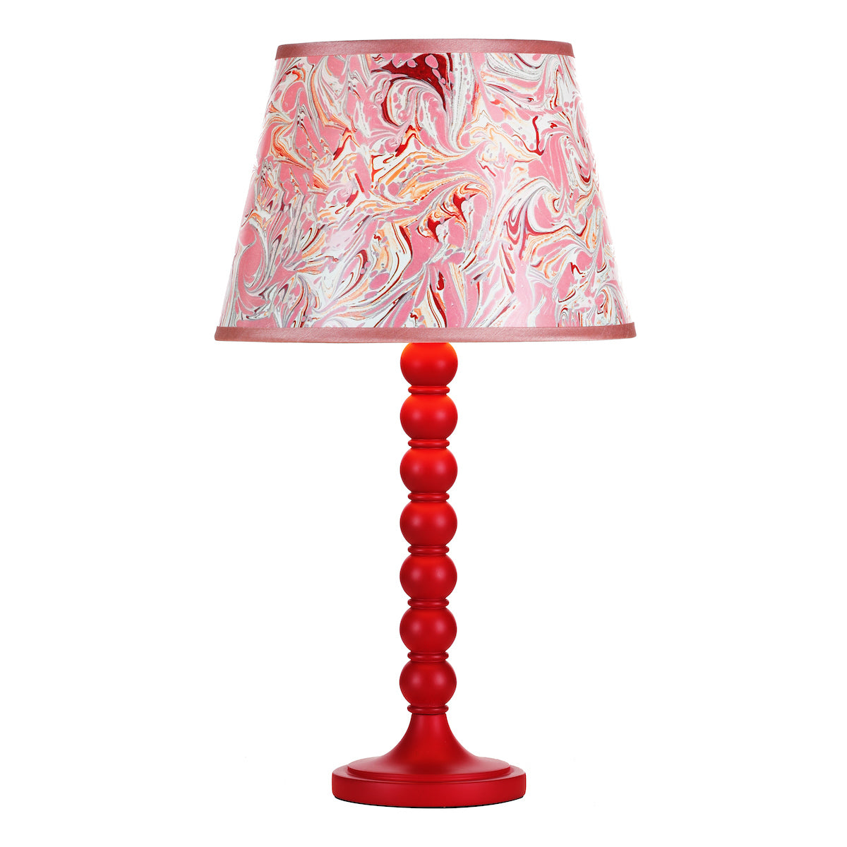 Dar SPO4225 Spool Table Lamp Base Red
