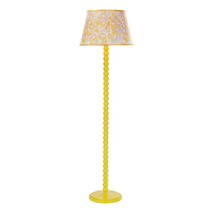 Dar SPO4926 Spool Floor Lamp Base Yellow