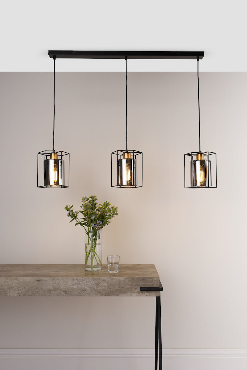 DAR TAT0322 Tatum 3 Light Bar Pendant