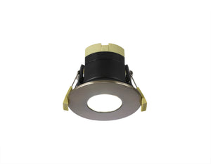 Caron EMBA/9378-HSA Dimmable CCT LED Fire Rated Downlight, Antique Brass Fascia