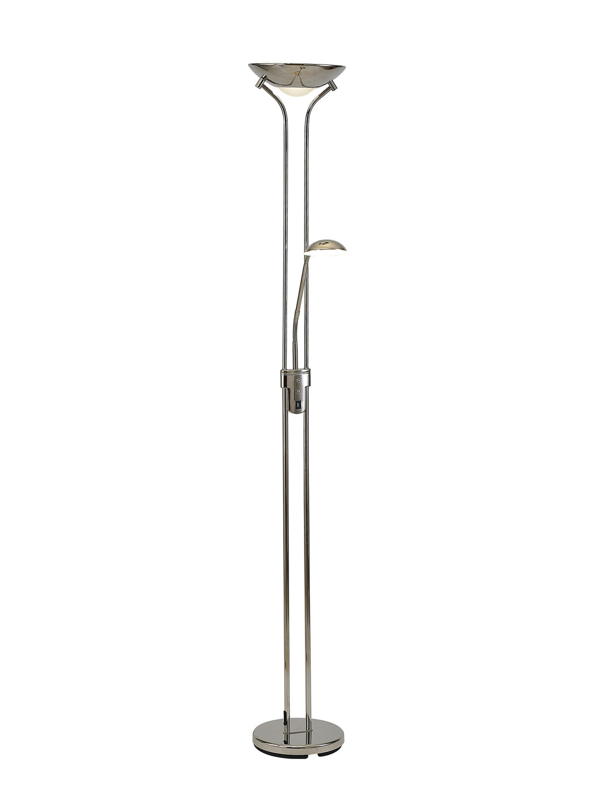 Hanks  EMNP6280D-HSA Polished Nickel LED 2 Light Floor Lamp With USB