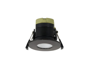 Caron EMBD/9378-HSA Dimmable CCT LED Fire Rated Downlight, Dark Brown Fascia