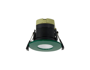 Caron EMGD/9378-HSA Dimmable CCT LED Fire Rated Downlight, Dark Green Fascia