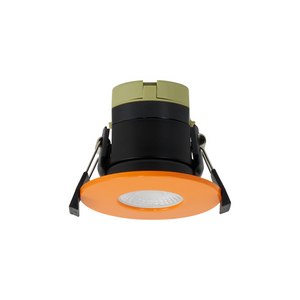 Caron EMBO/9378-HSA Dimmable CCT LED Fire Rated Downlight, Orange Fascia