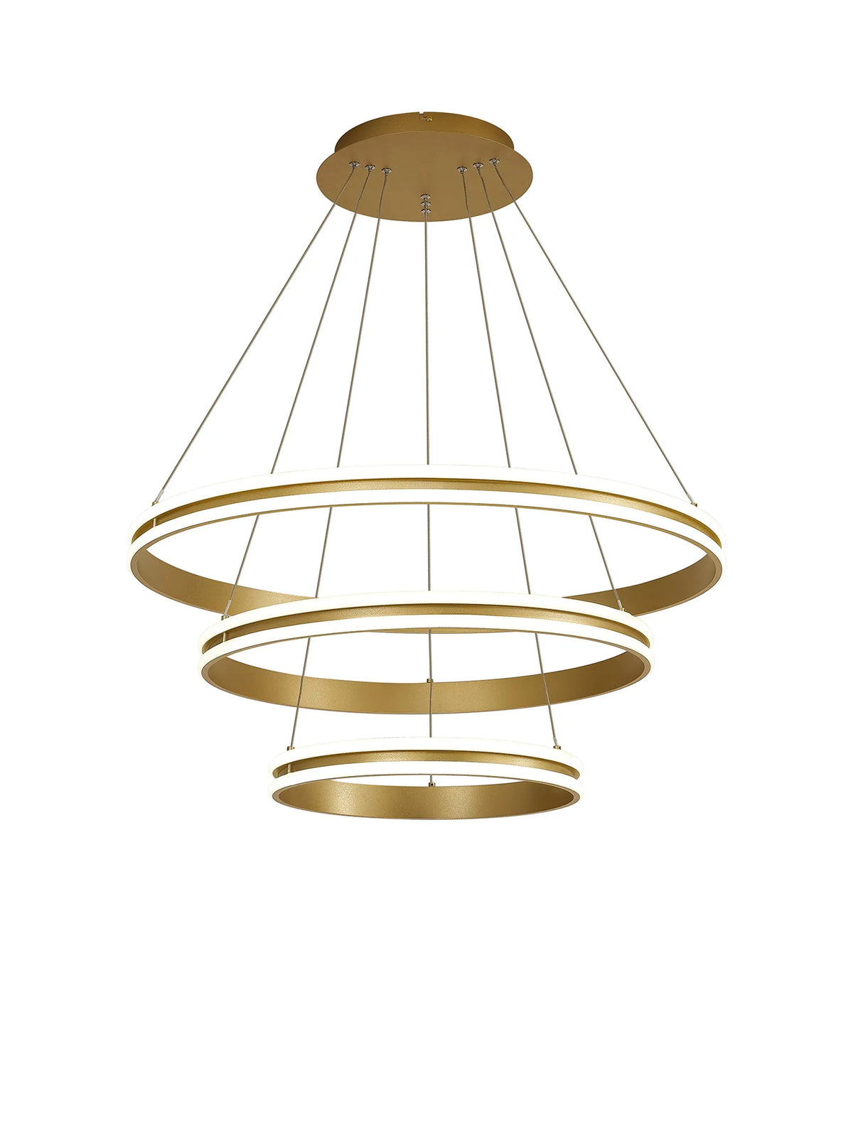 Nolte 3 Ring LED Pendant, Sand Gold, EMGS0777-HSA