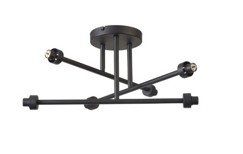Spacek 6 Light Sputnik Semi-Flush Frame Only EM0459