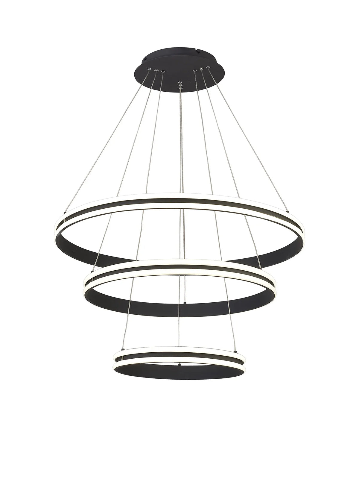 Nolte 3 Ring LED Pendant Light In Graphite EMRG0777-HSA