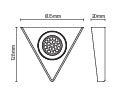 LED Under Cabinet Light Triangular