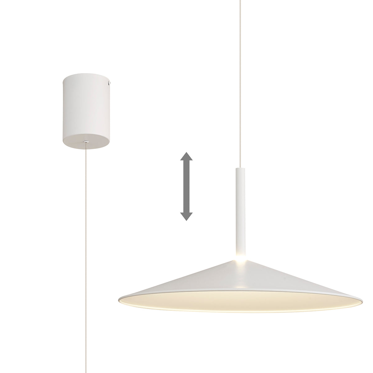 Calice M7890 48CM Rise And Fall Pendant White