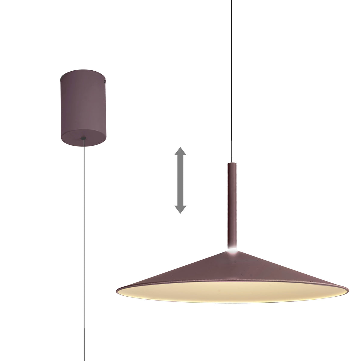 Calice M7892 48CM Rise And Fall Pendant Coffee