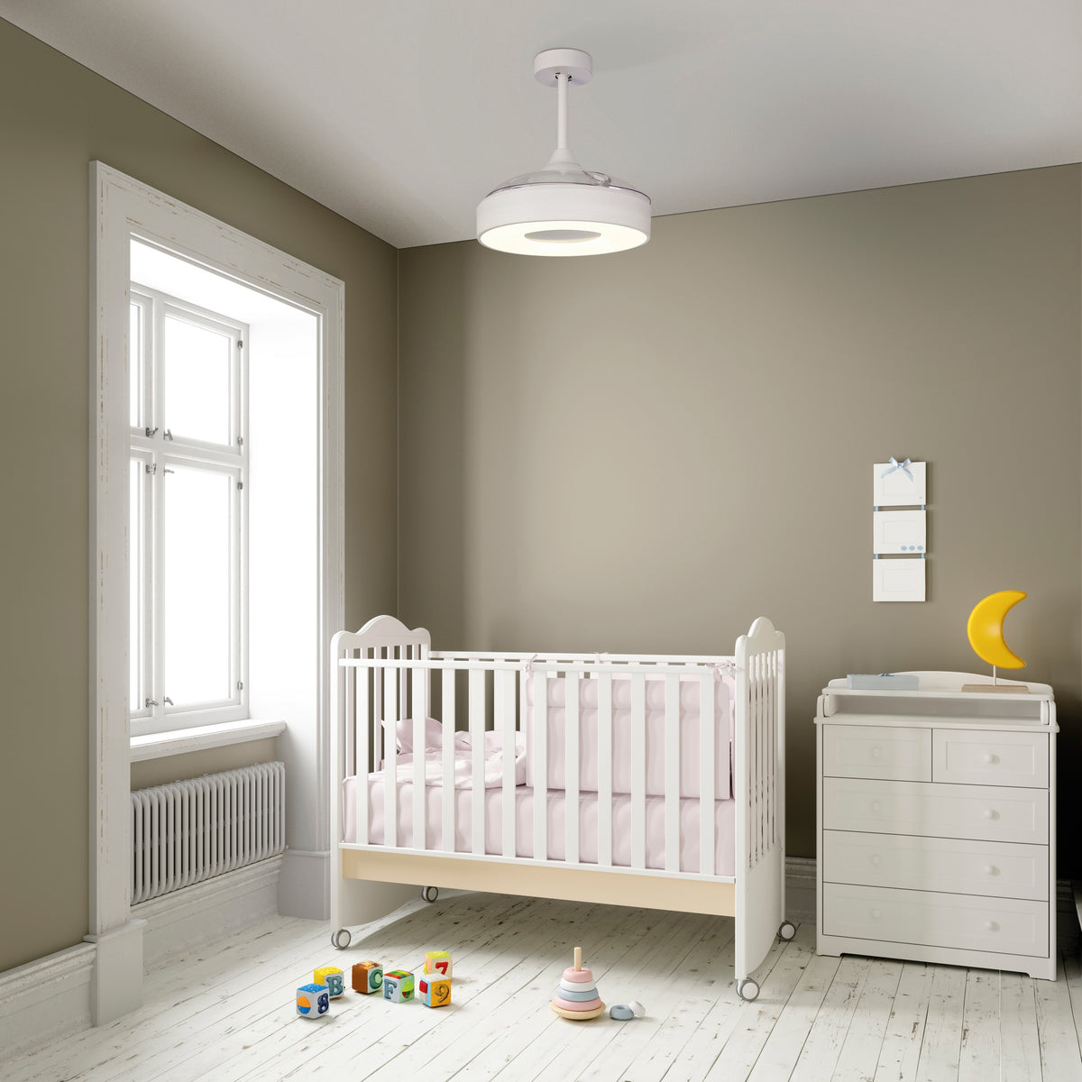 Coin Mini M8219 Ceiling Fan White