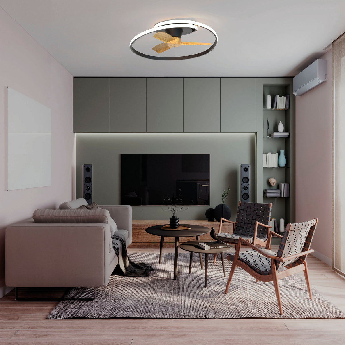 Ocean M8236 Ceiling Fan Black/Wood