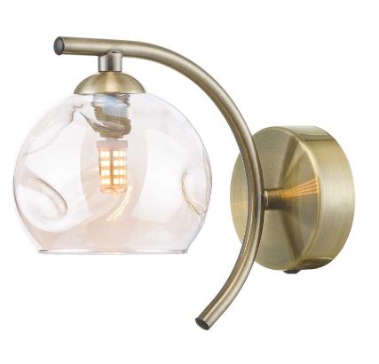 Matisse Wall Light Antique Brass Champagne Organic Glass MATWAB/GALG016