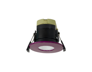 Caron EMLP/9378-HSA Dimmable CCT LED Fire Rated Downlight, Plum Fascia