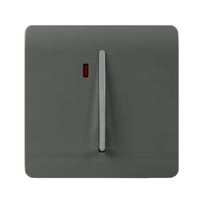 Trendiswitch Modern 1 Gang 45 Amp Cooker Switch with Neon