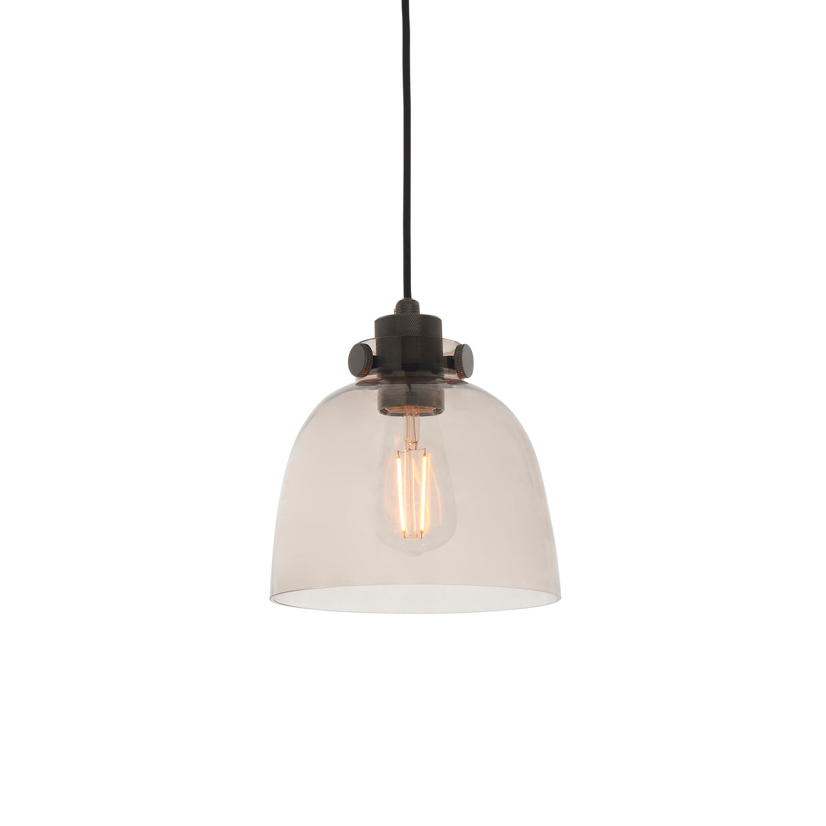 ZEL954127 Zelter Pendant Smokey Grey Tint