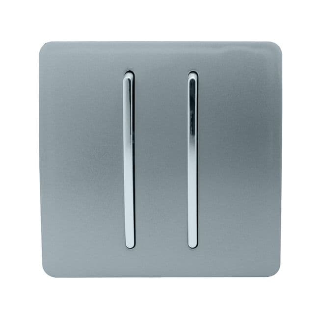 Trendiswitch Modern 2 Gang Retractive Doorbell Switch
