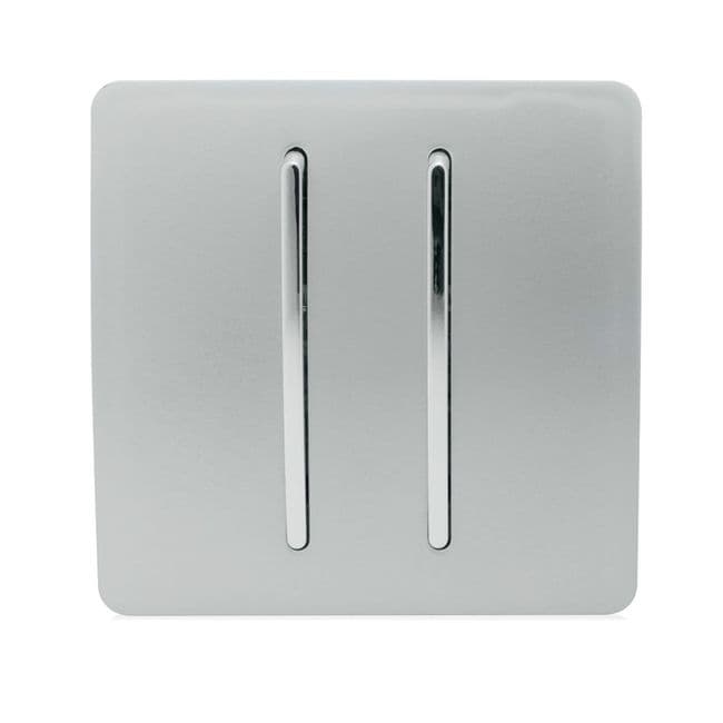 Trendiswitch Modern 2 Gang Retractive Doorbell Switch