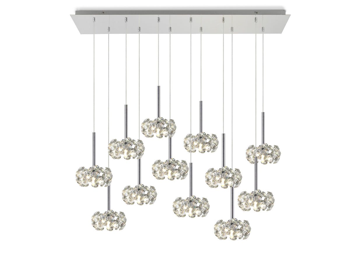 Spacek/Monroe 12 Light G9 2m Linear Pendant EM2050-KHSA