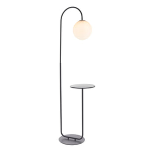 Maderna MAD424035 Floor Lamp with Table Black