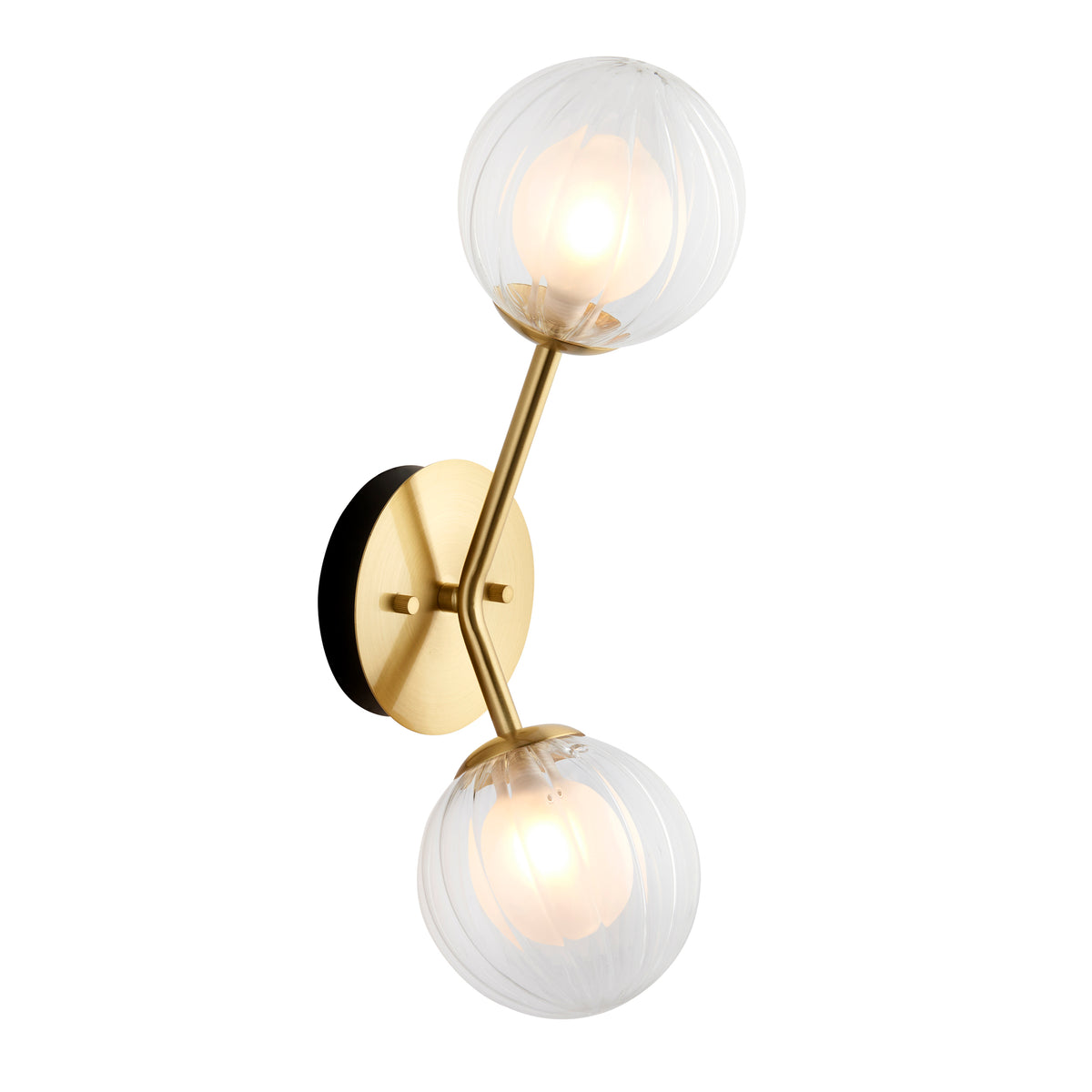BRA691019 Brahms Wall Light Satin brass