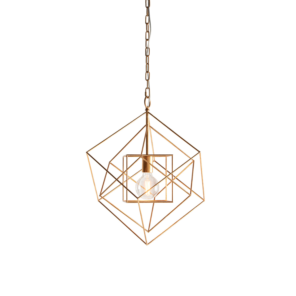 MON032136 Monk Single Medium Pendant Antique Gold