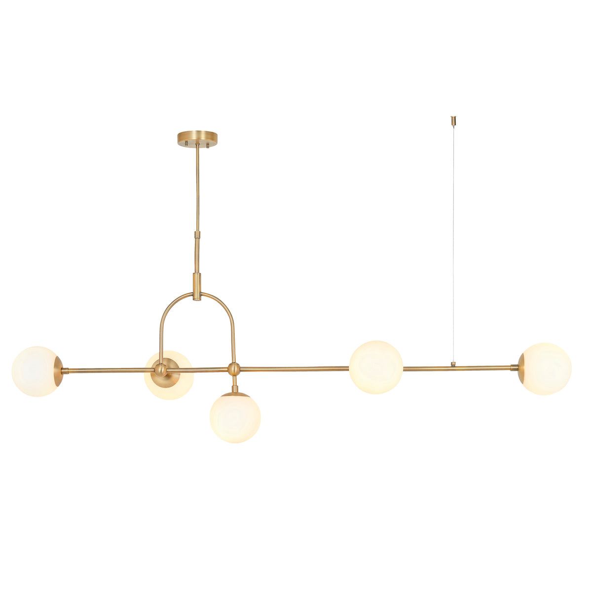 RAV893124 Ravel 5 Light Pendant Antique Brass