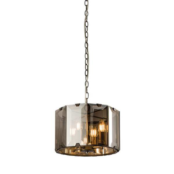Endon 61281 Clooney Smoked Glass 4 Light Pendant