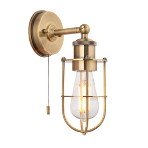 HAY952246 Haydn Wall Light Antique Brass