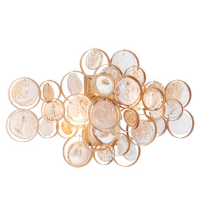 FAR990092 Farrant Wall Light Gold with Glass