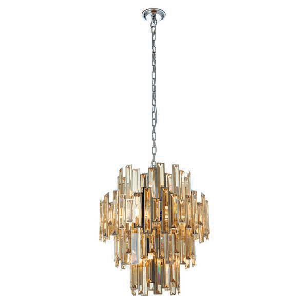 Endon 72744 Viviana Champagne Glass 12 Light Pendant
