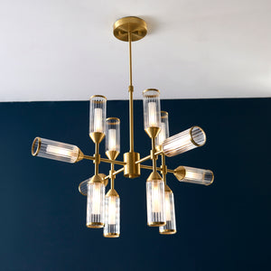 Stanford STA214087 12 Light Pendant Brass with Glass