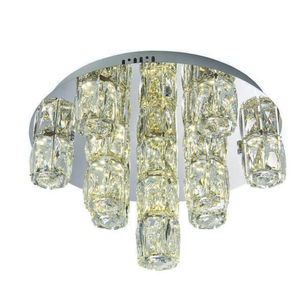 Endon 76479 Prisma Crystal Glass Flush