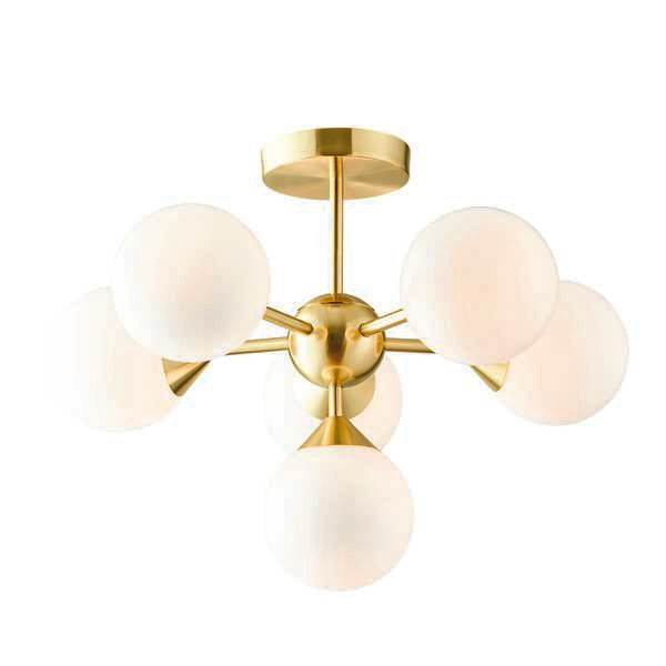 ENDON 76501 Oscar 6 Light Semi Flush