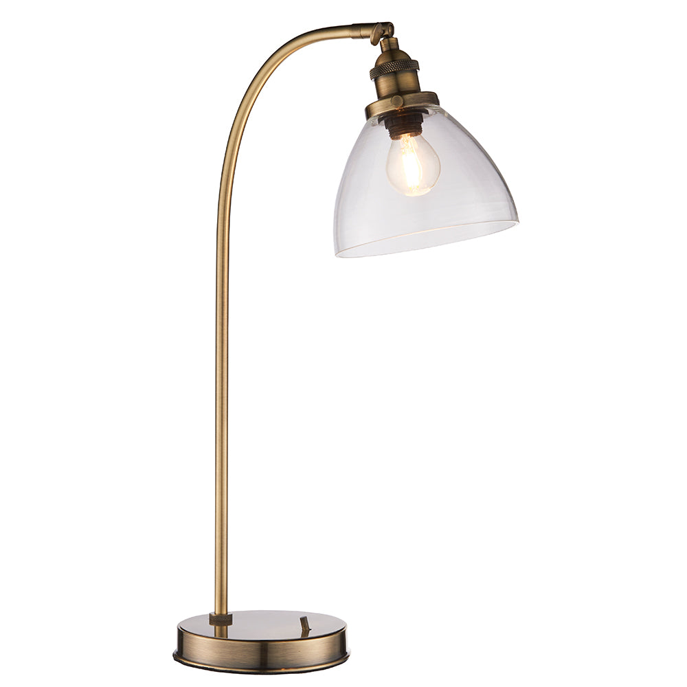Endon 77859 Hansen Task Glass Table Lamp