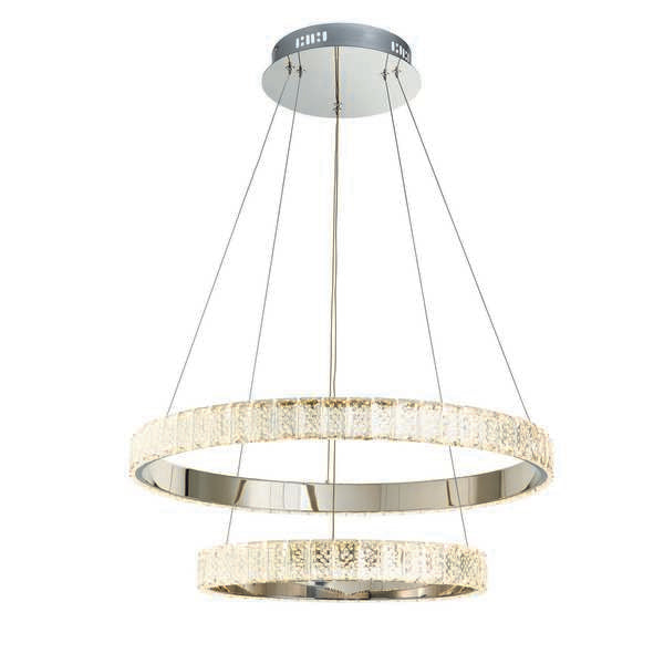 Endon 78701 Celeste Crystal 2 Ring Pendant