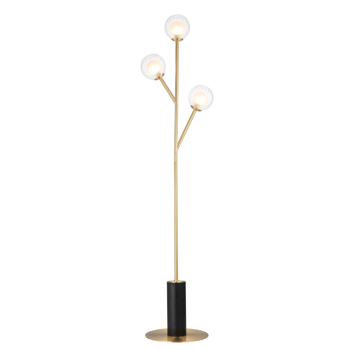 BRA693019 Brahms Floor Lamp Satin brass