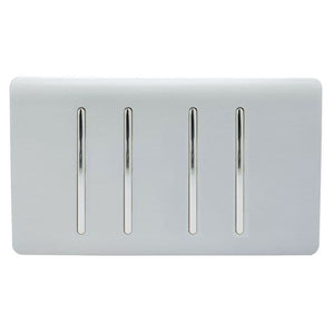 Trendiswitch Artistic Modern 4 Gang Light Switch (1x 1 or 2 Way and 3 x Intermediate)
