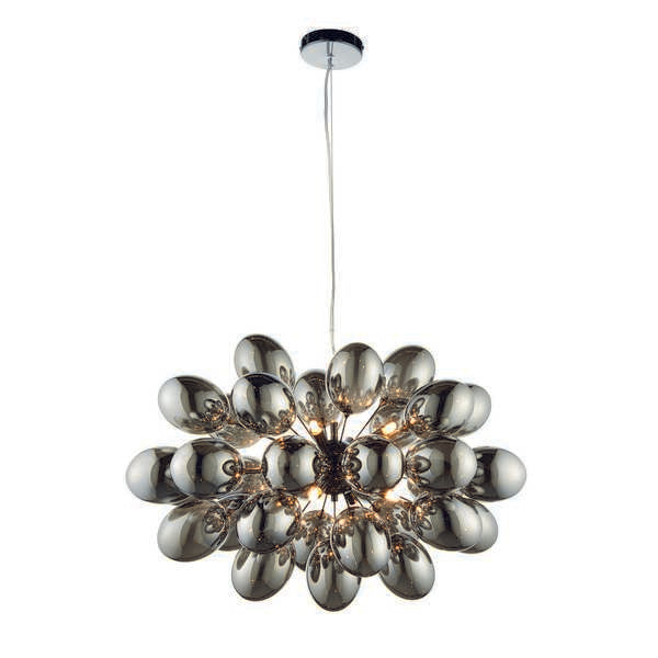 Endon 80124 Infinity Black Chrome 8 Light Pendant