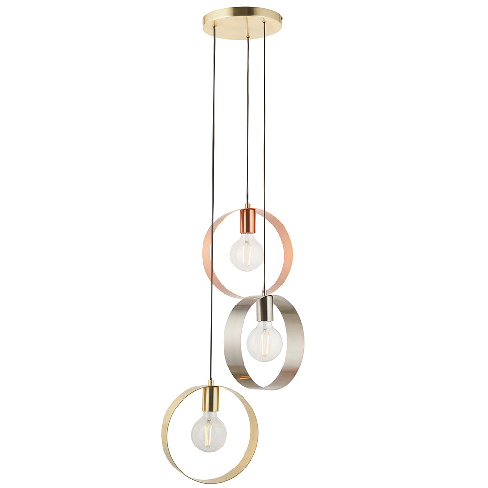 Endon 81922 Hoop 3 Light Pendant