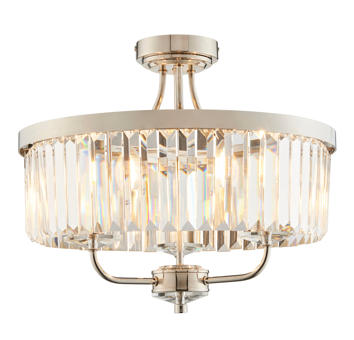 Bellini BEL264039 3 Light Bright Nickel
