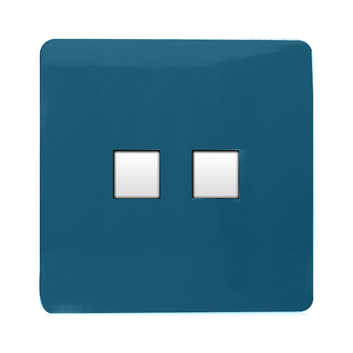 Trendiswitch Modern 2 Gang RJ45 Cat 5e PC Ethernet Socket