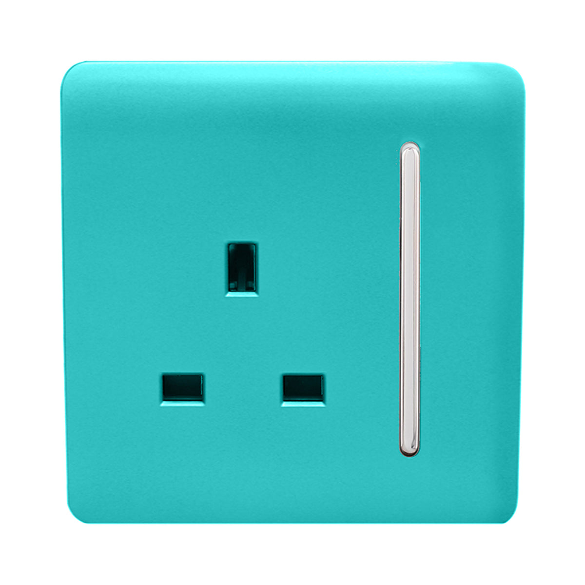 Trendiswitch Modern 1 Gang 13 Amp Switched Plug Socket