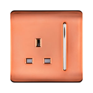 Trendiswitch Artistic Modern 1 Gang 13Amp Switched Socket