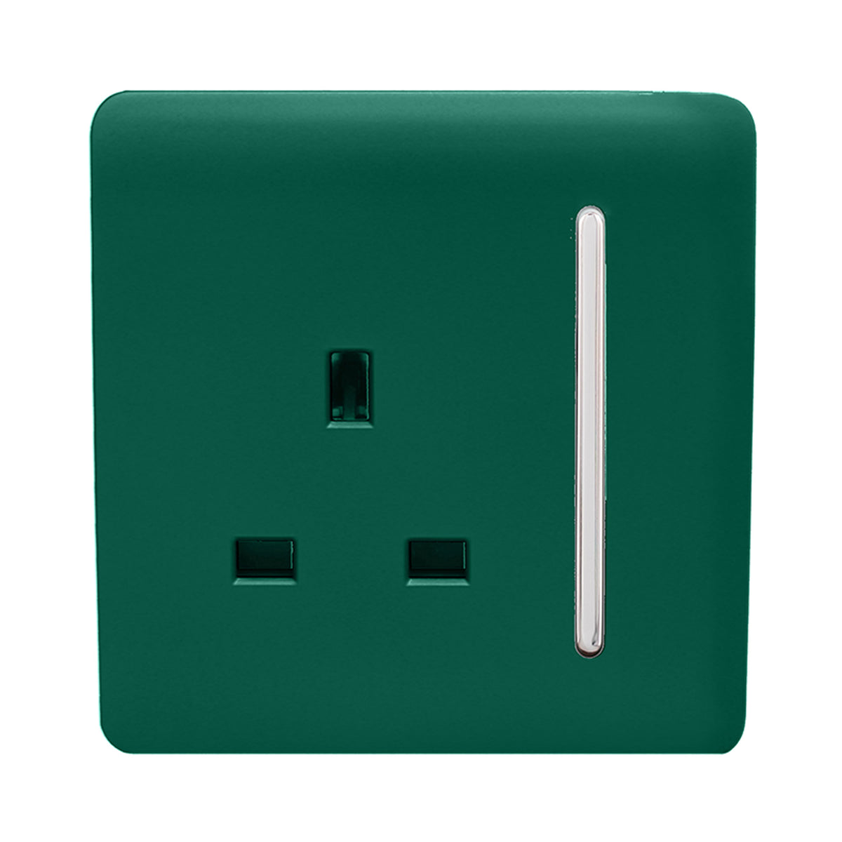 Trendiswitch Modern 1 Gang 13 Amp Switched Plug Socket